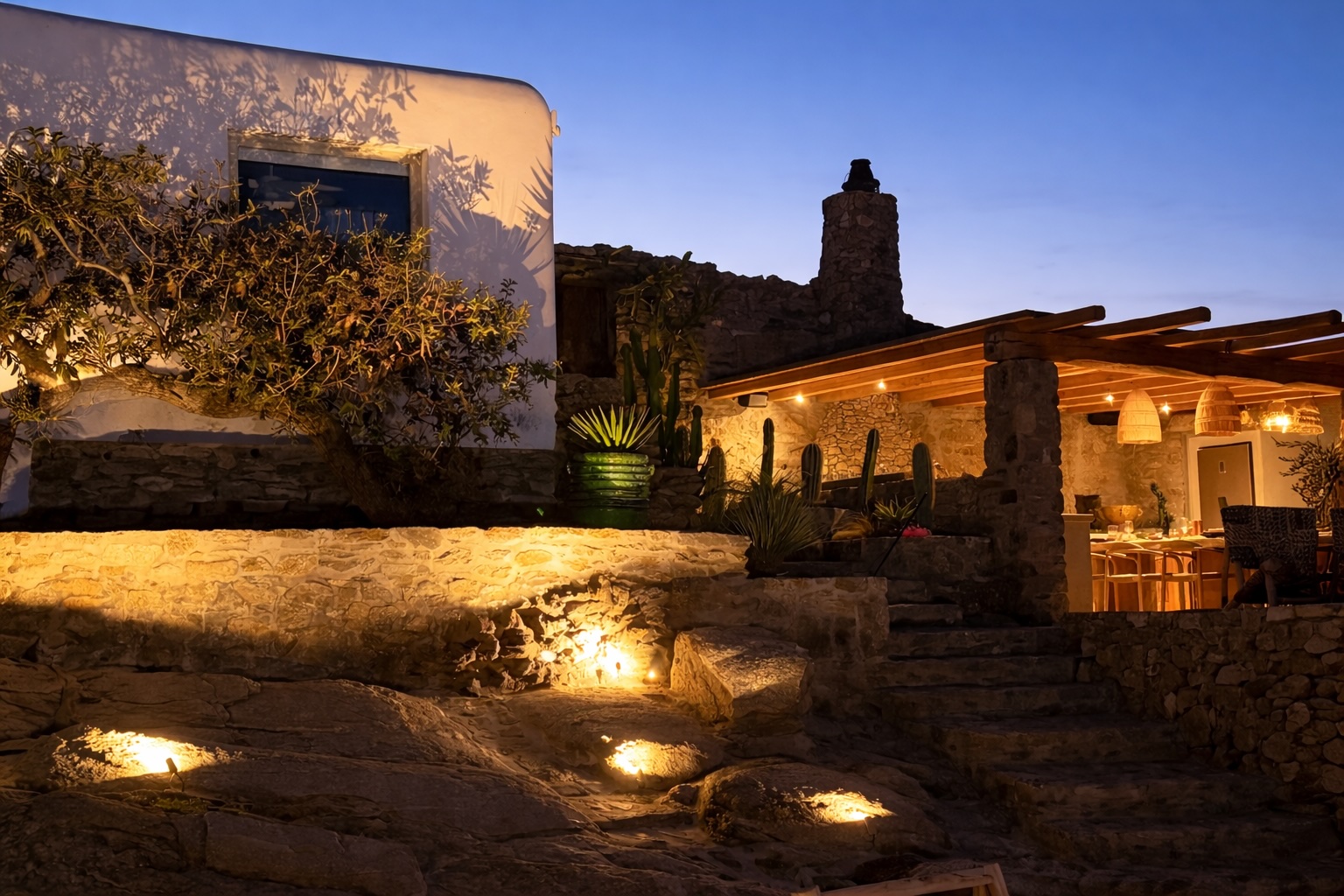 Evening at Villa Storia